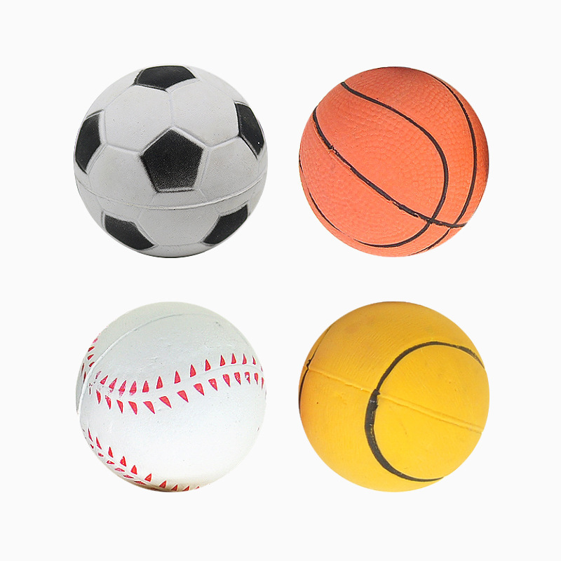 2.4" Rubber Pet Fetch Ball