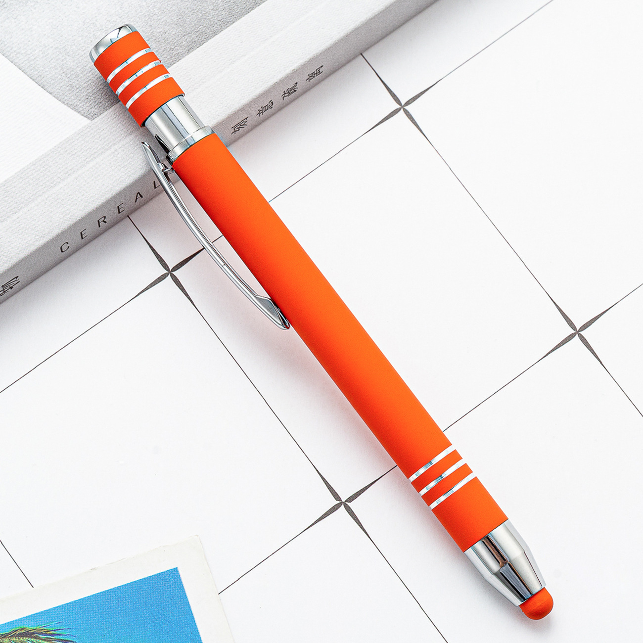 Aluminum Ballpoint Pen w/Stylus