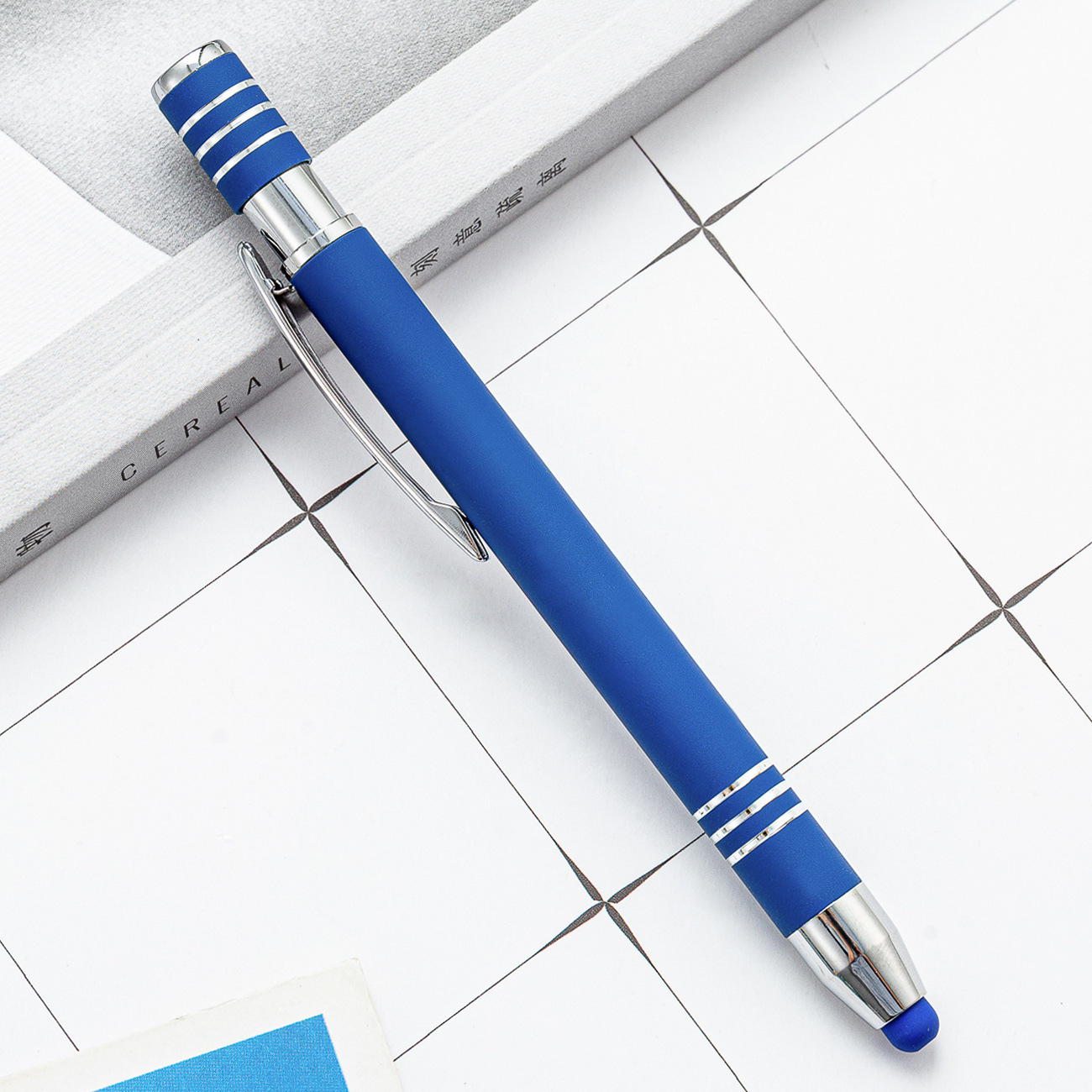 Aluminum Ballpoint Pen w/Stylus