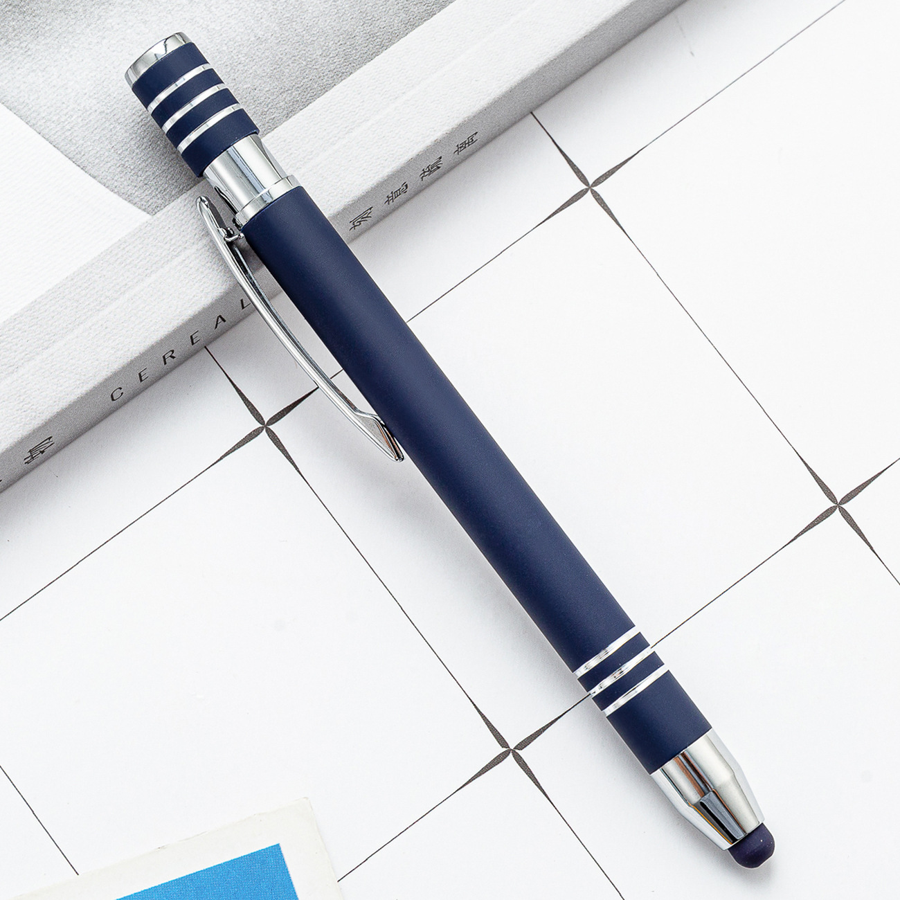 Aluminum Ballpoint Pen w/Stylus