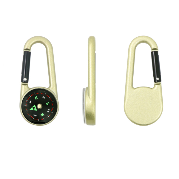 Metal Carabiner With Compass