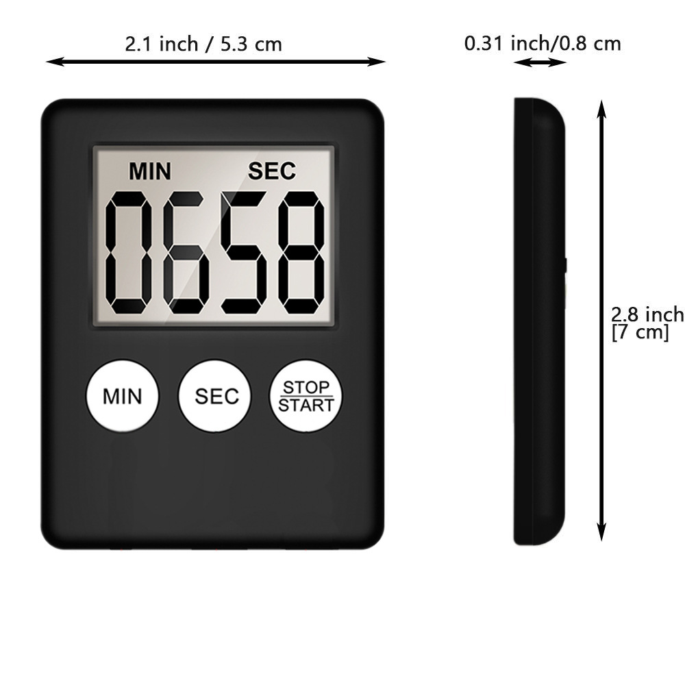 LCD Screen Cooking Timer with Back Magnet