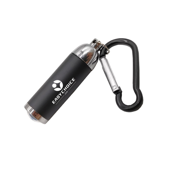 Mini Aluminum Flashlight Keychain with Carabiner