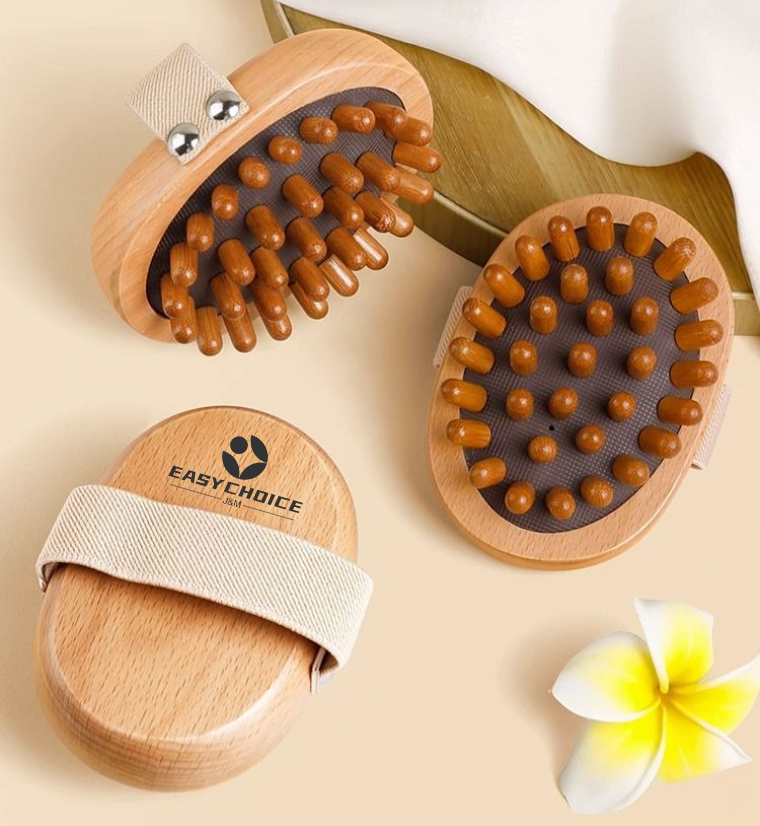 Wood Head Massage Comb