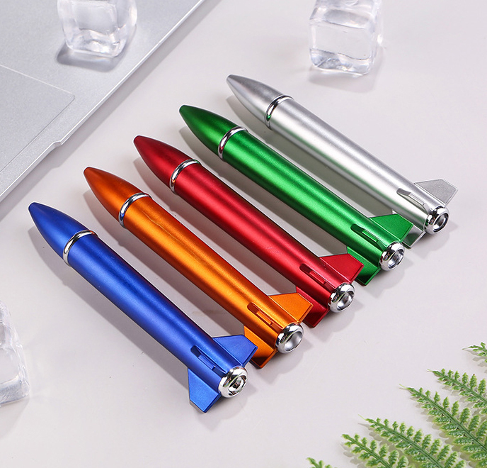 LED Missile Shaped Ballpoint Pen