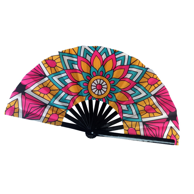 13" Full Color Bamboo Hand Fan