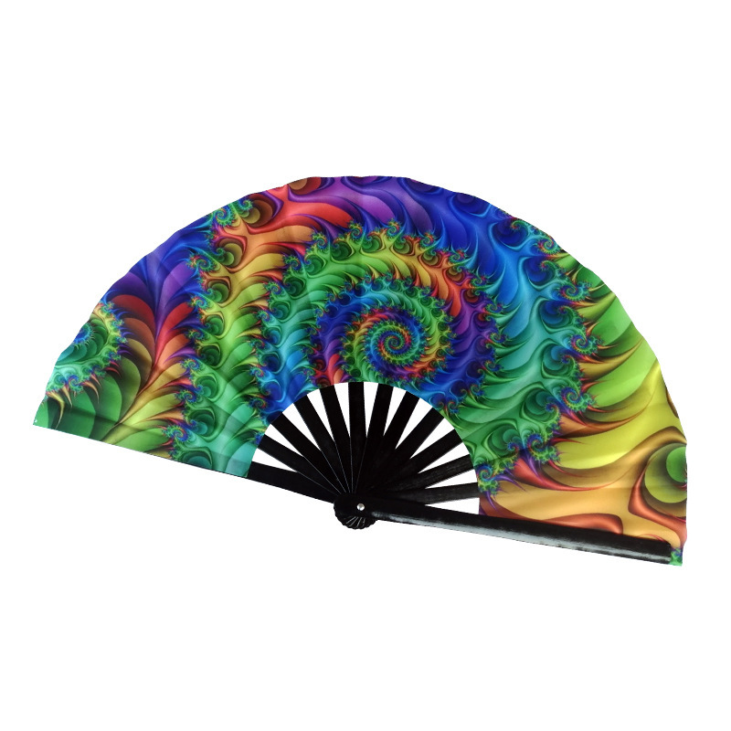 13" Full Color Bamboo Hand Fan