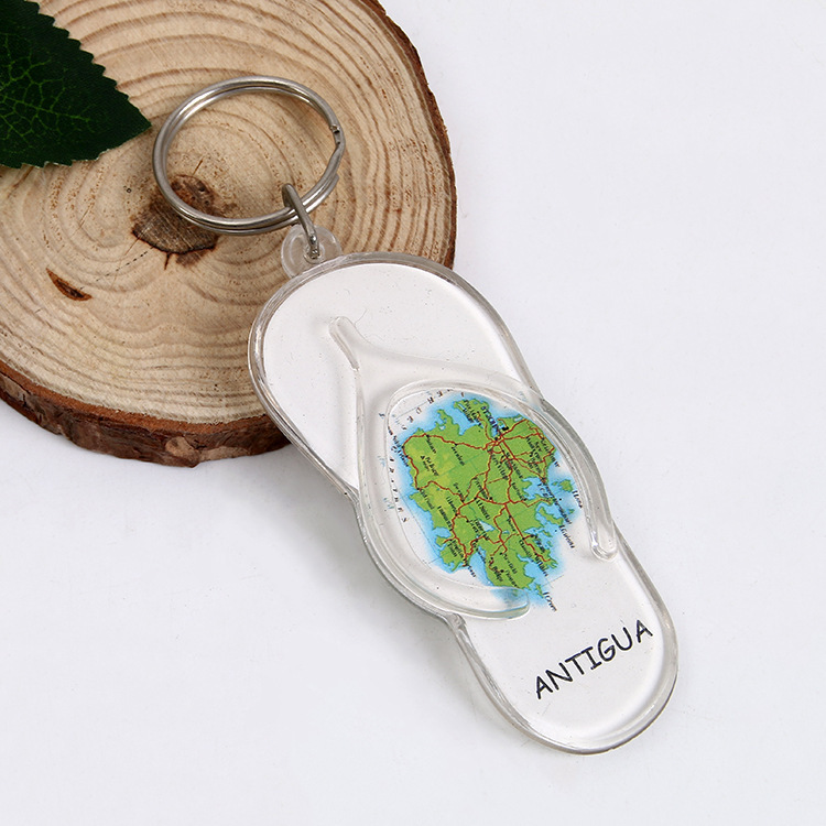 Mini Plastic Flip Flop Keychain