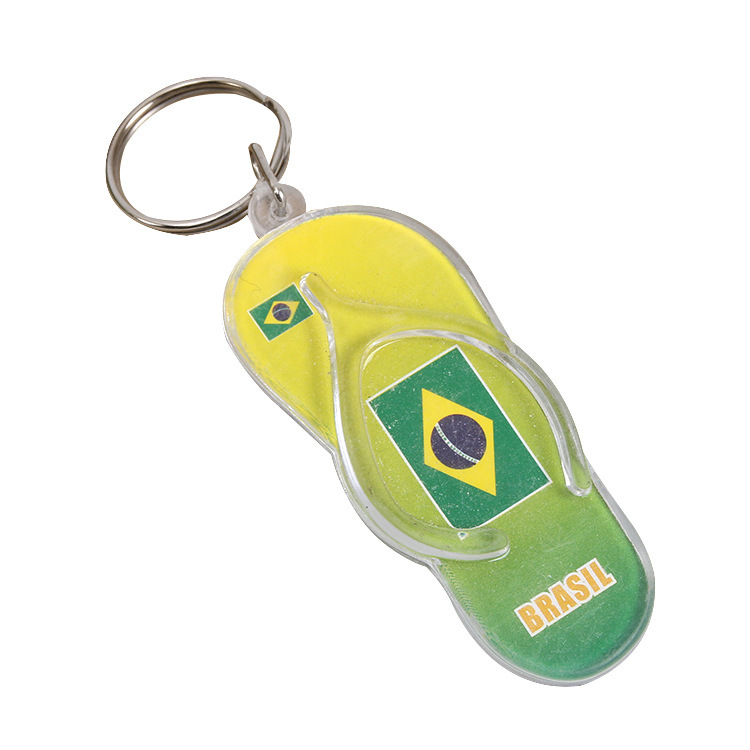 Mini Plastic Flip Flop Keychain
