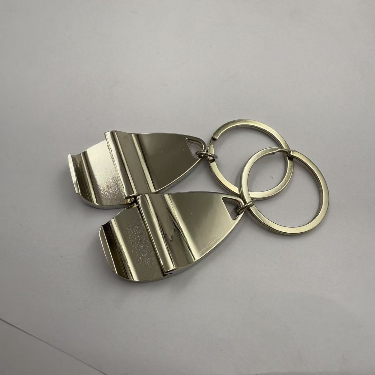 Mini Metal Bottle Opener with Keyring