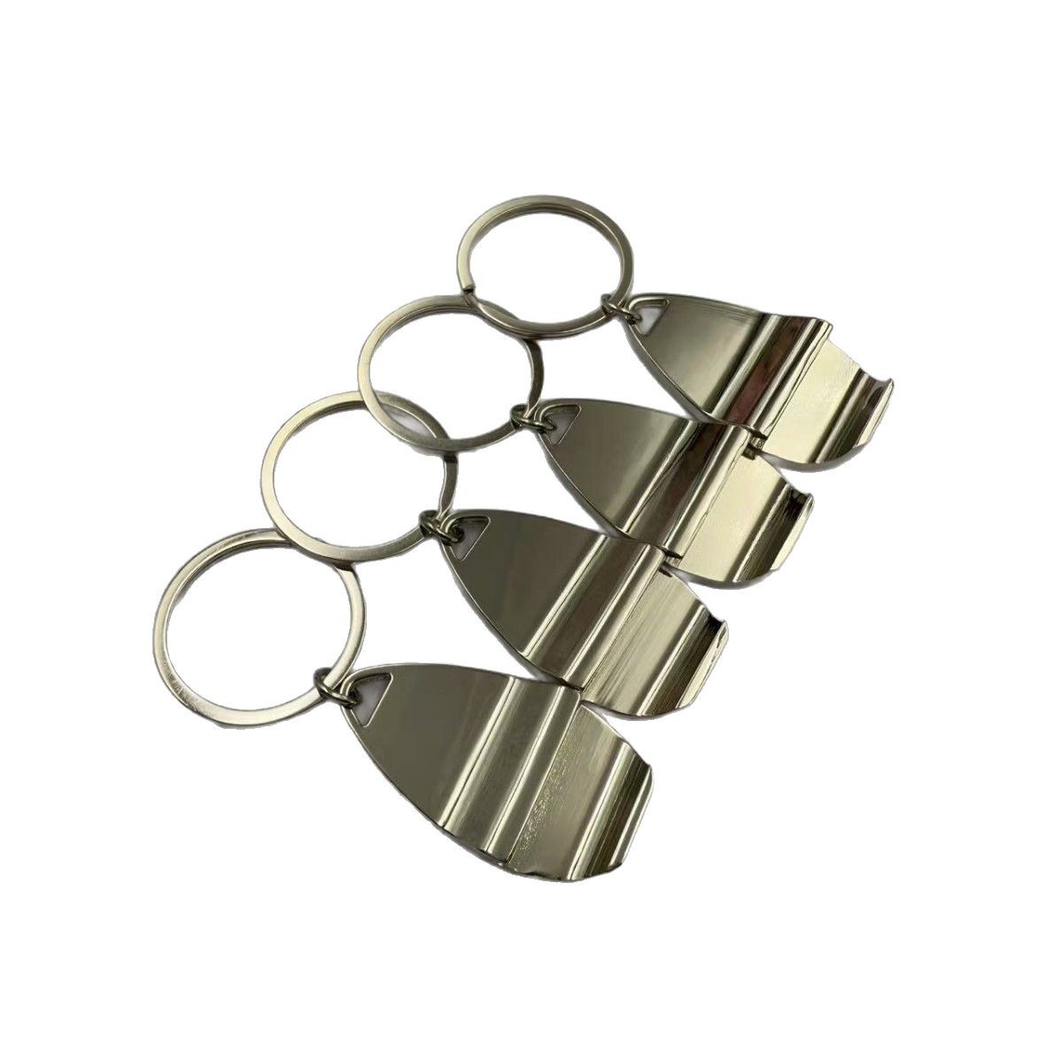 Mini Metal Bottle Opener with Keyring