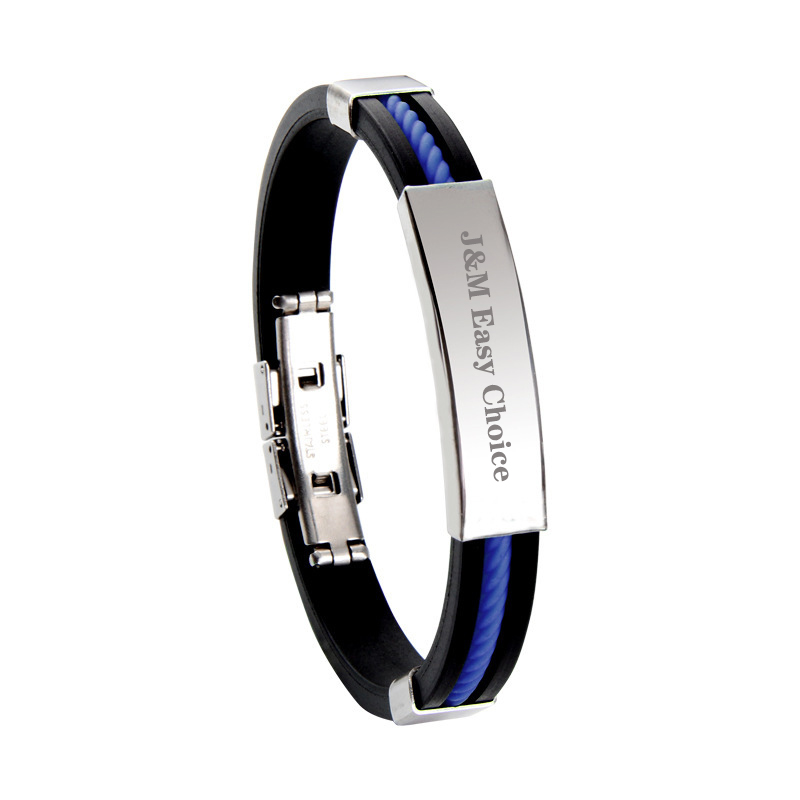 Braided Cord Stainless Steel Wristband