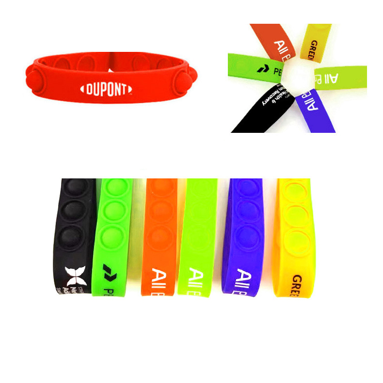 Silicone Push Pop Wristband