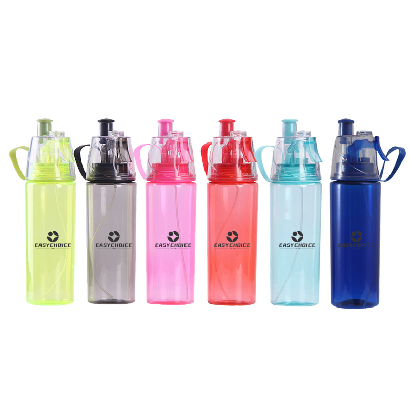 Eco-friendly 20 Oz Plastic Water Bottle with Spray Nozzle