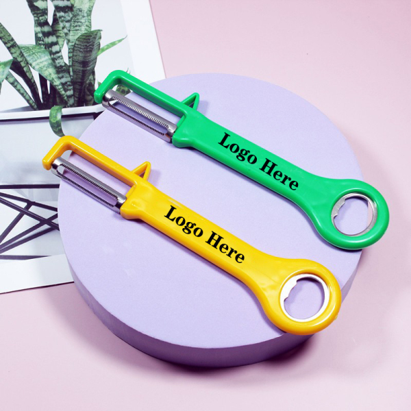2 in 1 Plastic Kitchen Peel & Bottle Opener