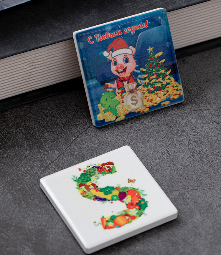 Full Color Ceramic Fridge Magnet