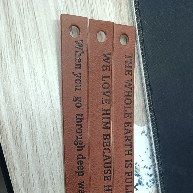 PU Leather Bookmark With Rope