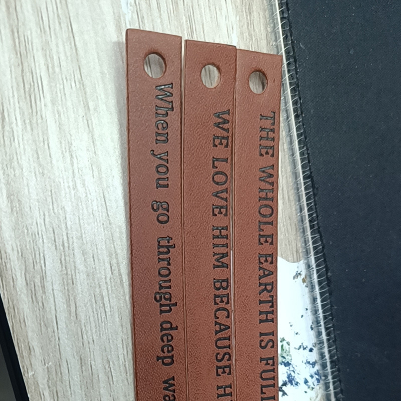 PU Leather Bookmark With Rope