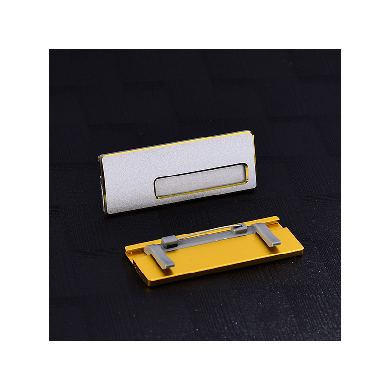 Inserted Aluminum Name Badge