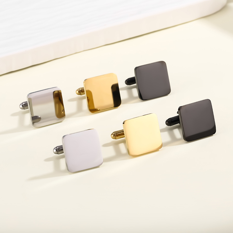 Square Stainless Steel Cuff Link