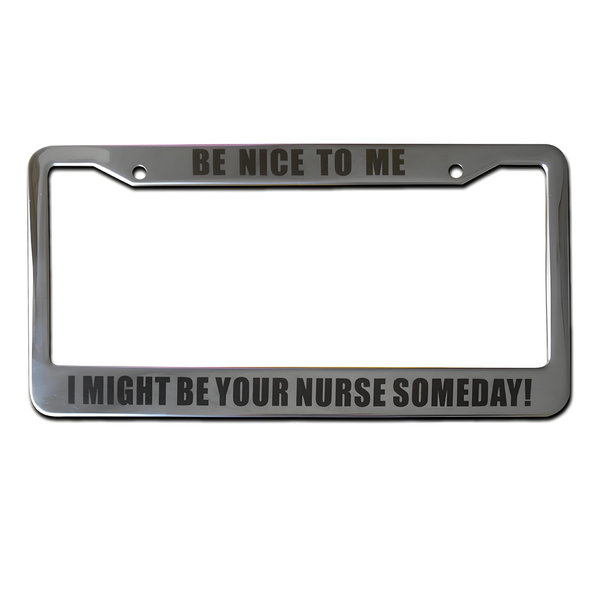 Stainless Steel License Plate Frame