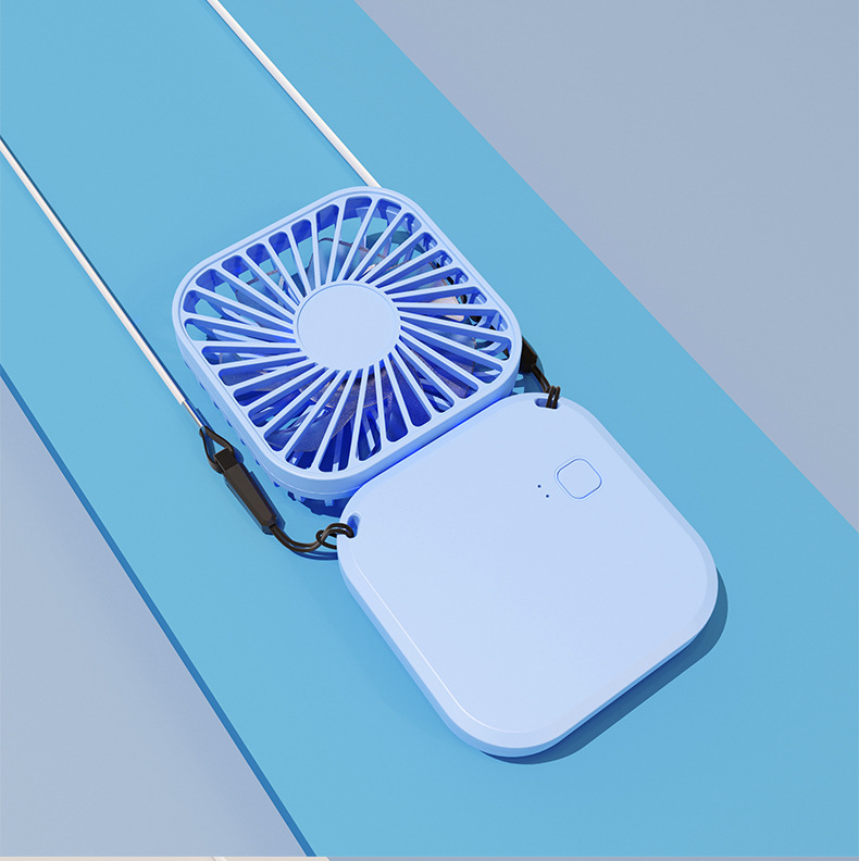 USB Foldable Neck Fan with Lanyard
