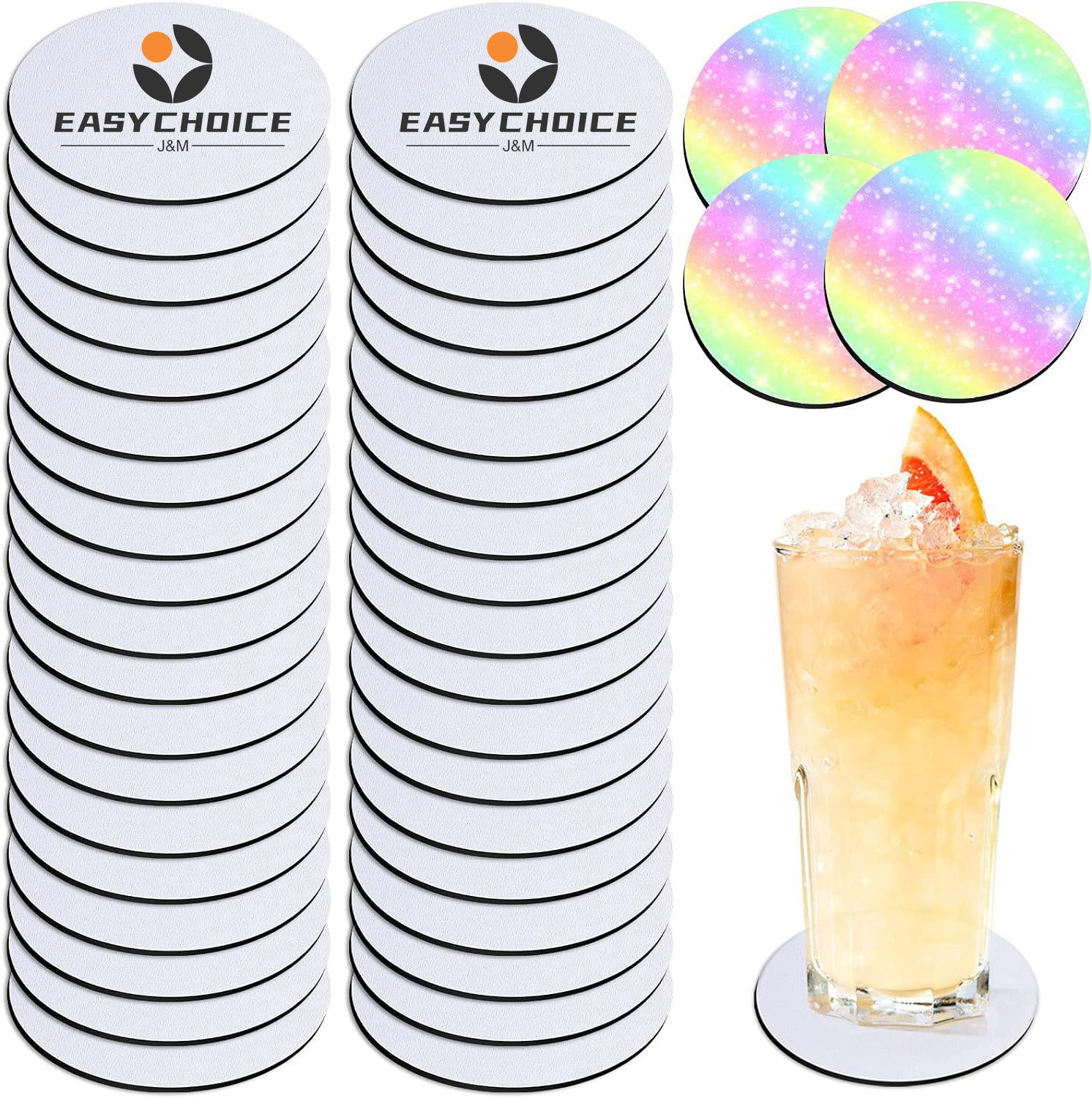 4" Full Color Neoprene Coaster