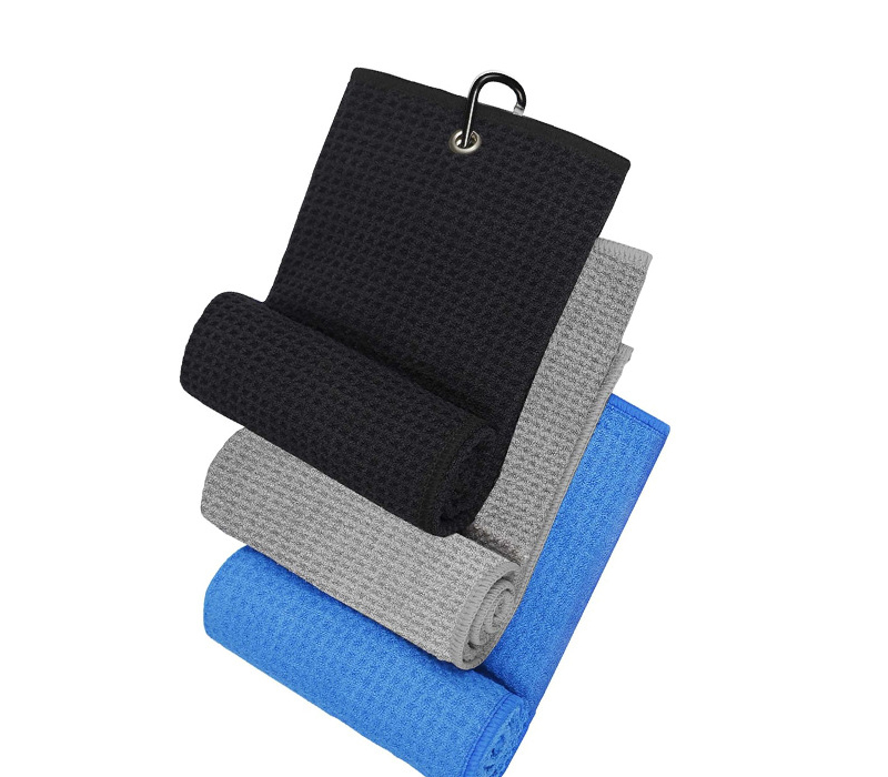 Full Color Golf Towel with Carabiner