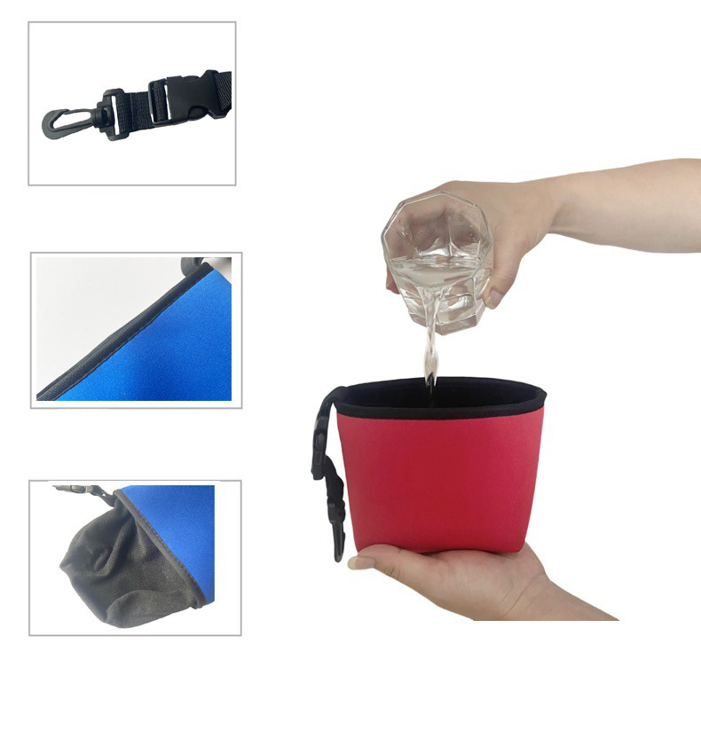 Neoprene Golf Club Cleaning Pouch with Clip