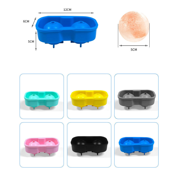 Silicone 2-hole Ice Tray