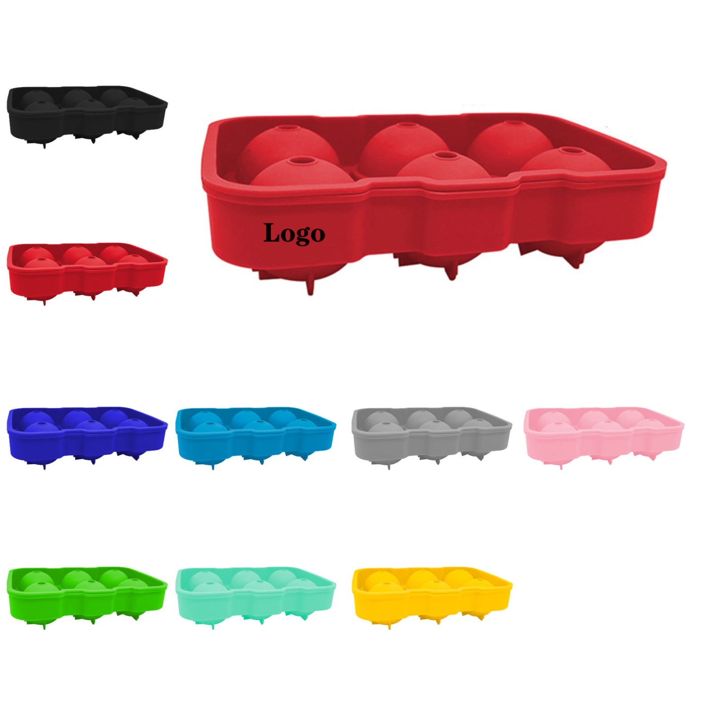 6-cavity Silicone Ice Ball Tray