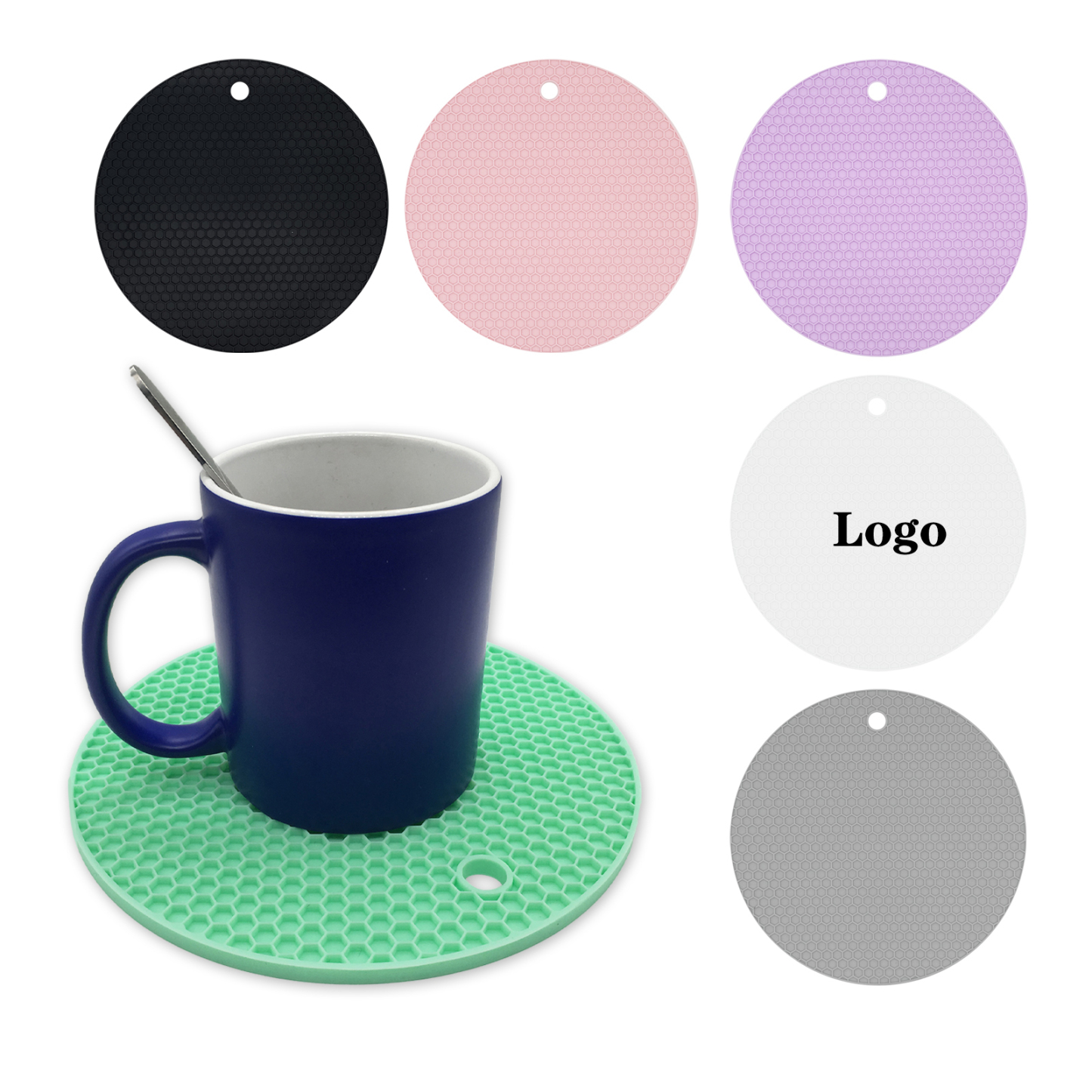 Silicone Honeycomb Coaster Mat