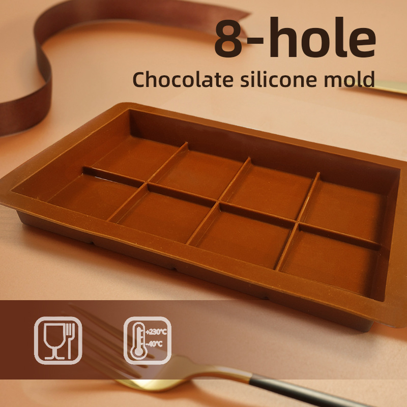 8 Compartment Chocolate Silicone Mold Tray