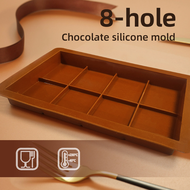 8 Compartment Chocolate Silicone Mold Tray