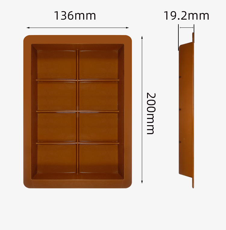 8 Compartment Chocolate Silicone Mold Tray