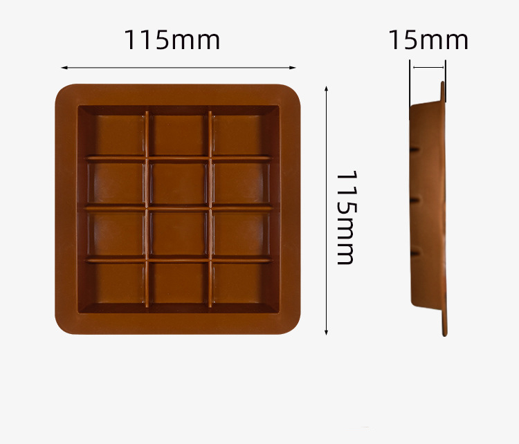 12 Compartment Chocolate Silicone Mold Tray