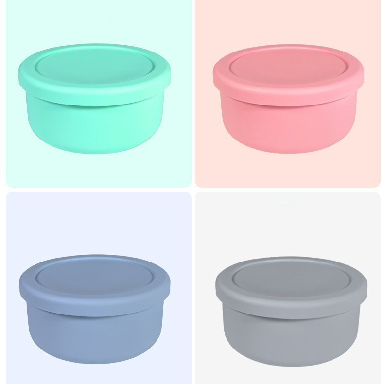 Small Round Silicone Lunch Box