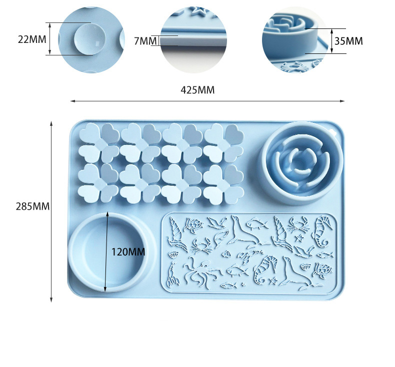 Pet Silicone Slow Feeding Lick Plate