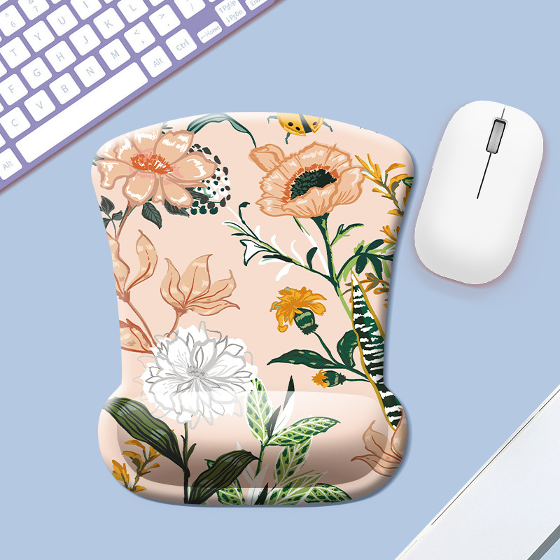 Full Color Thickened Silicone Mouse Pad w/ Wrist Support