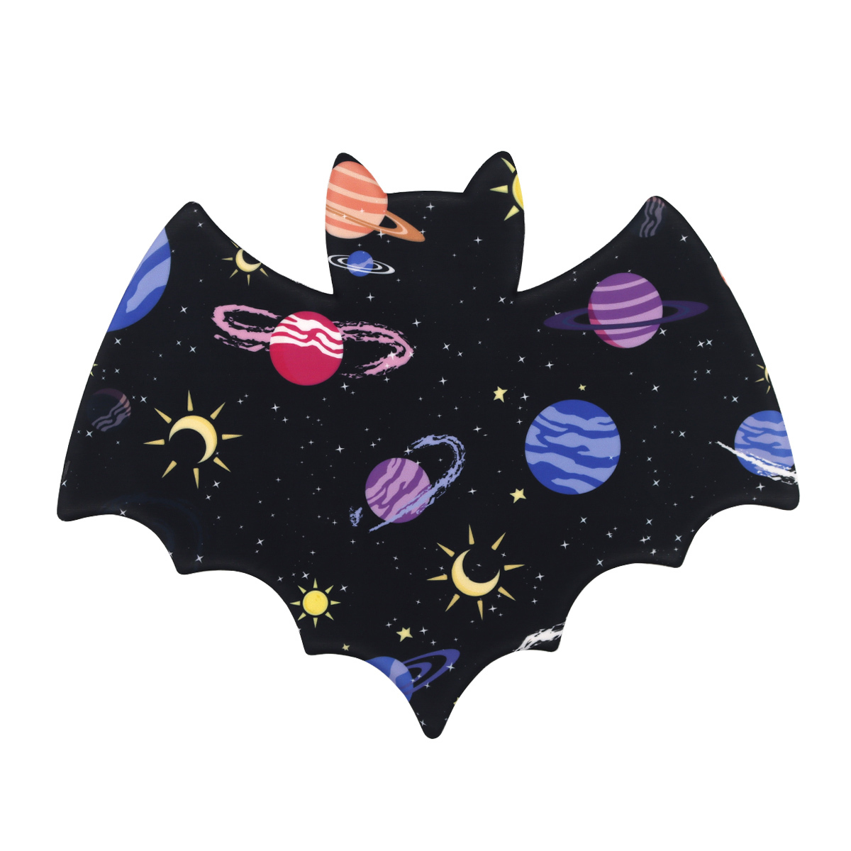 Full Color Bat Shape Silicone Mouse Pad