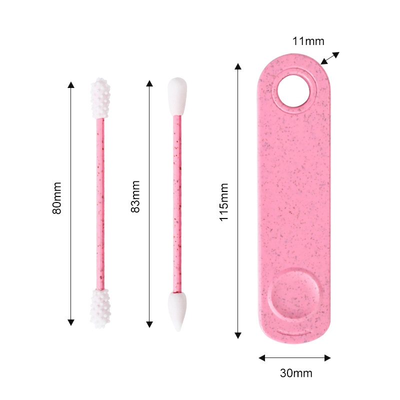 Double-ended Silicone Swab w/ Storage Box
