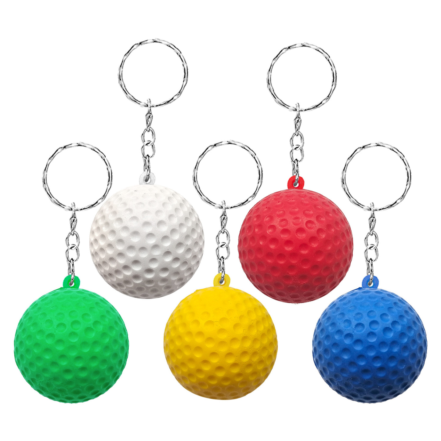 PU Golf Stress Ball Keychain