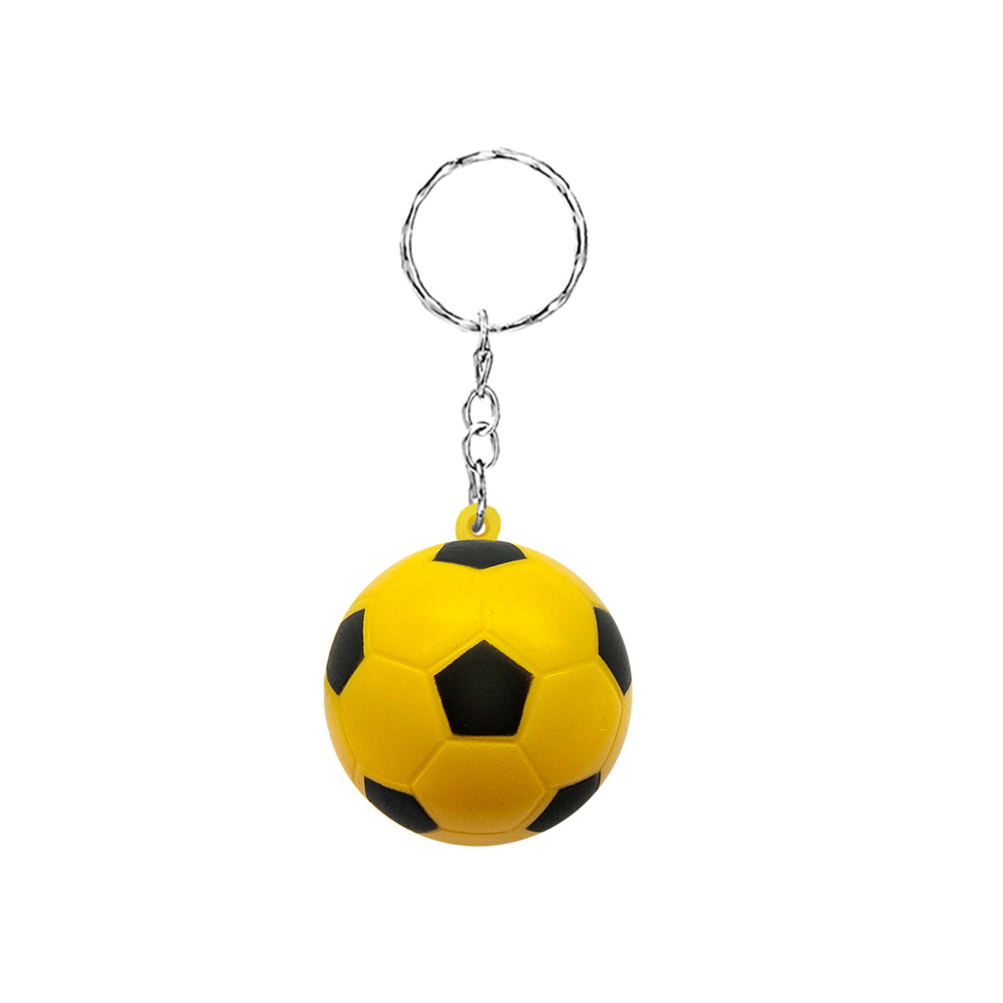 PU Soccer Stress Ball Keychain