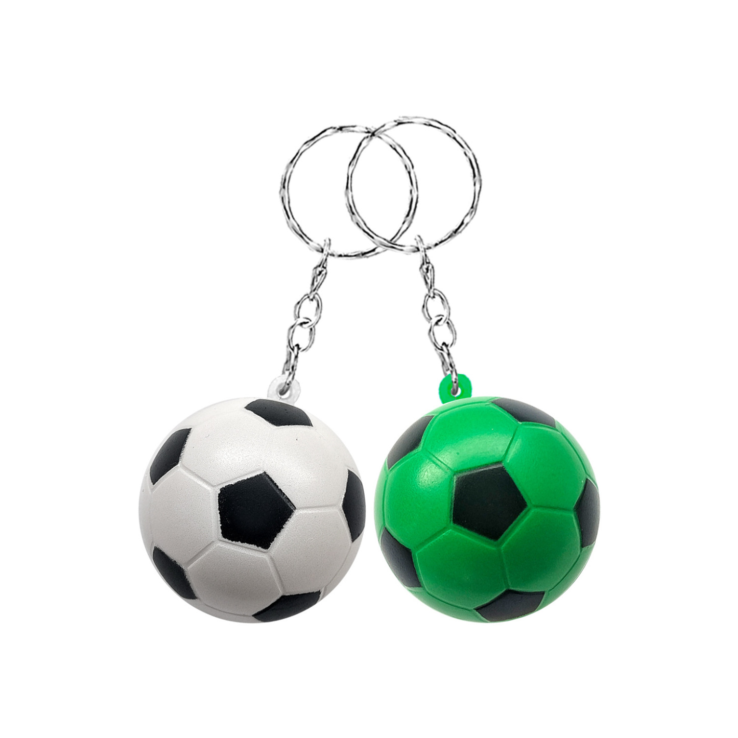 PU Soccer Stress Ball Keychain