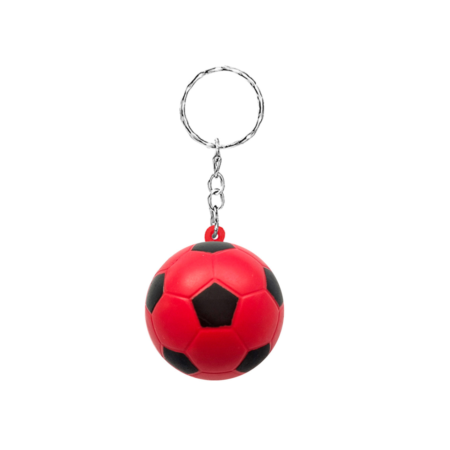 PU Soccer Stress Ball Keychain