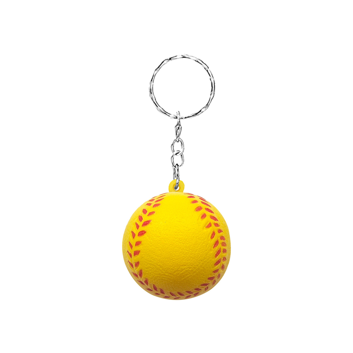 PU Baseball Stress Ball Keychain