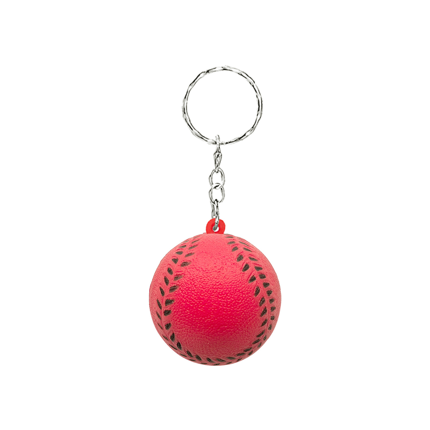 PU Baseball Stress Ball Keychain