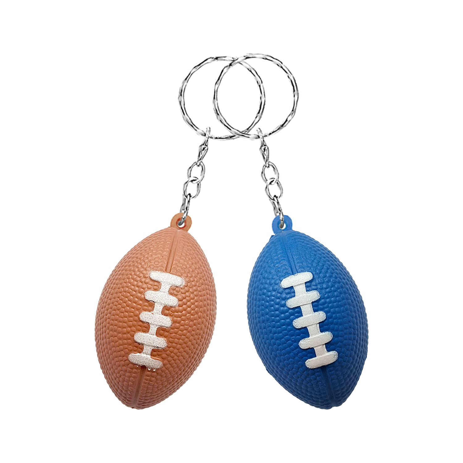 PU Football Stress Ball Keychain