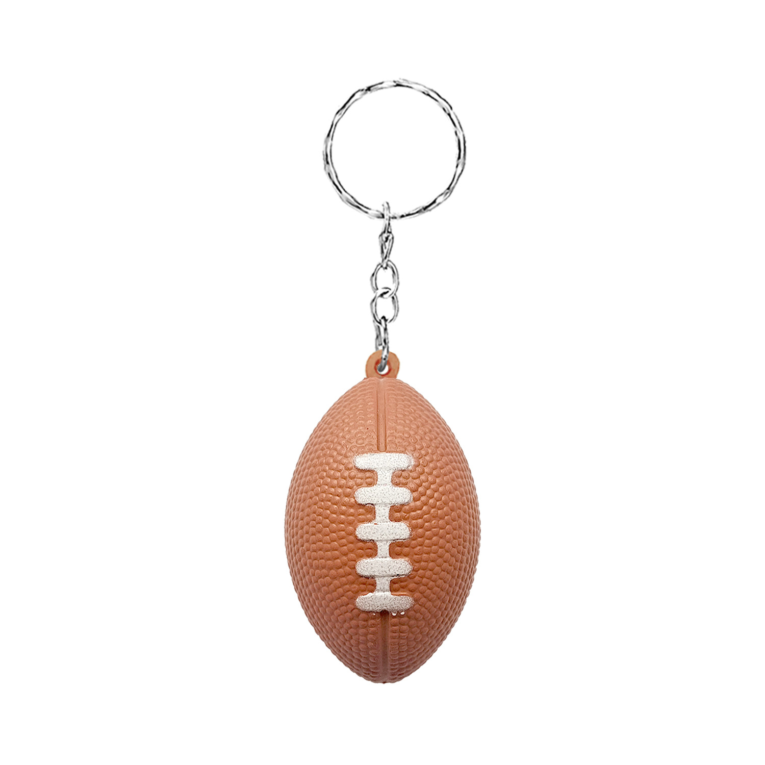 PU Football Stress Ball Keychain
