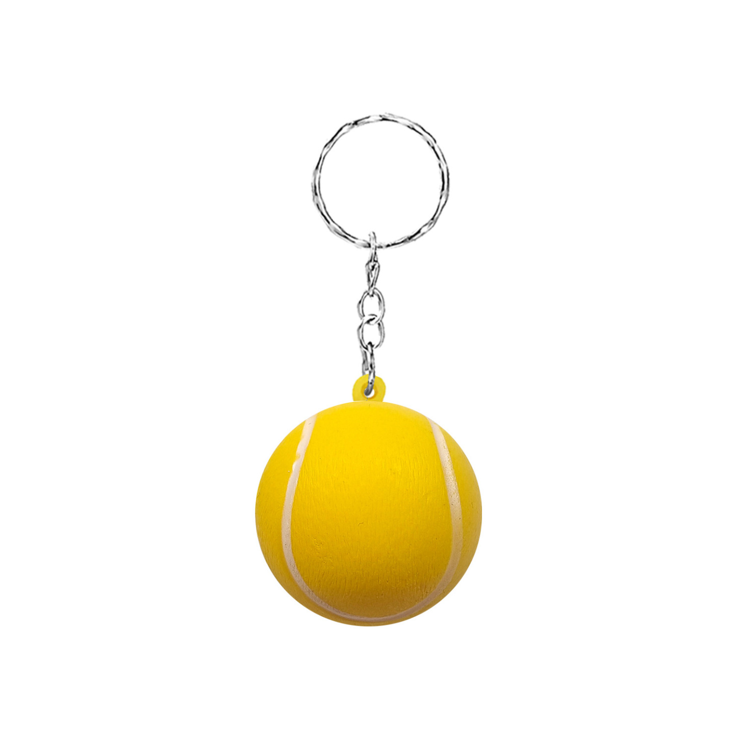 PU Tennis Stress Ball Keychain